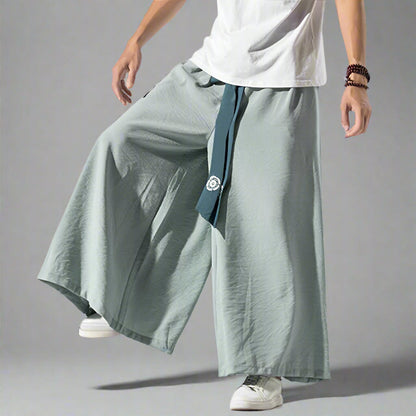 Pantalons Amples et Élégants -  mode moderne - Pantalons Amples et Élégants au Style Hakama