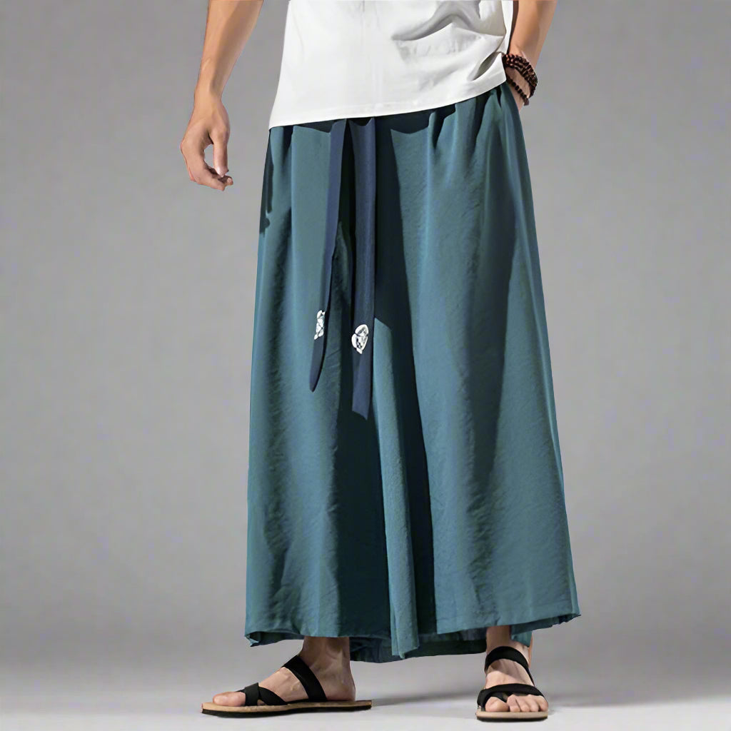 Pantalons Amples et Élégants - pantalons hakama - Pantalons Amples et Élégants au Style Hakama
