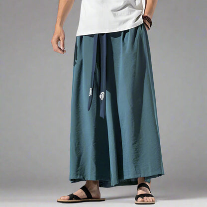 Pantalons Amples et Élégants - pantalons hakama - Pantalons Amples et Élégants au Style Hakama