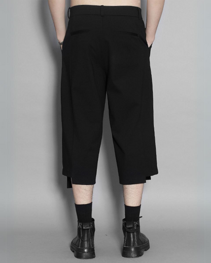 Pantalons Capri Asymétriques Chic -  asymétriques - Pantalons Capri Asymétriques Chic en polyester et coton