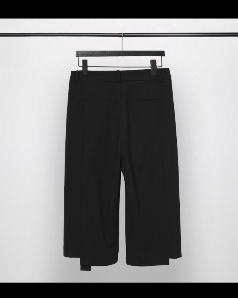 Pantalons Capri Asymétriques Chic -  confortables - Pantalons Capri Asymétriques Chic en polyester et coton