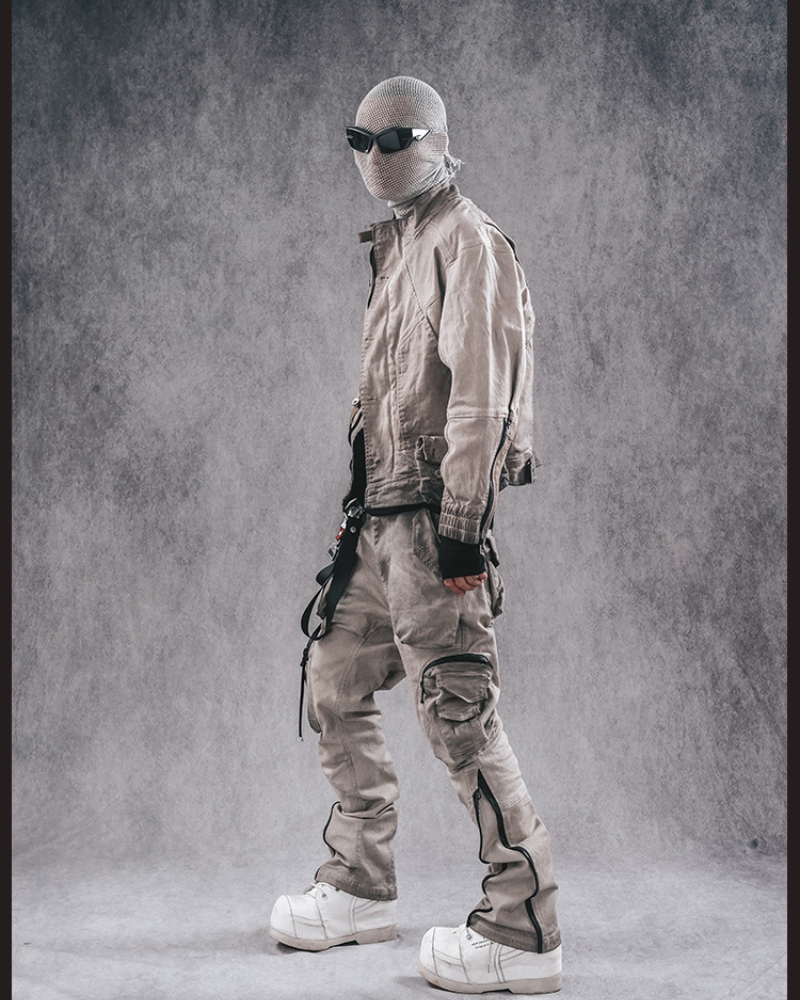 Pantalons Cargo 3D Multi-Style -  pantalons confortables - Pantalons Cargo 3D Abricot Polyvalents et Confortables