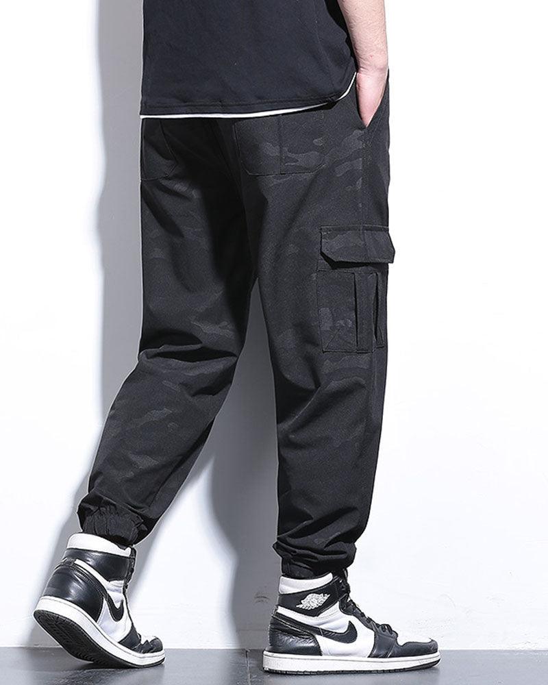 Pantalons Cargo Camouflage Décontractés -  pantalons d'été - Pantalons cargo camouflage légers en soie glacée pour l'été