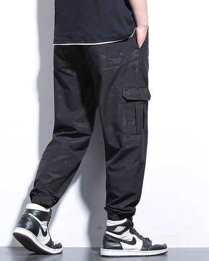 Pantalons Cargo Camouflage Décontractés -  pantalons d'été - Pantalons cargo camouflage légers en soie glacée pour l'été