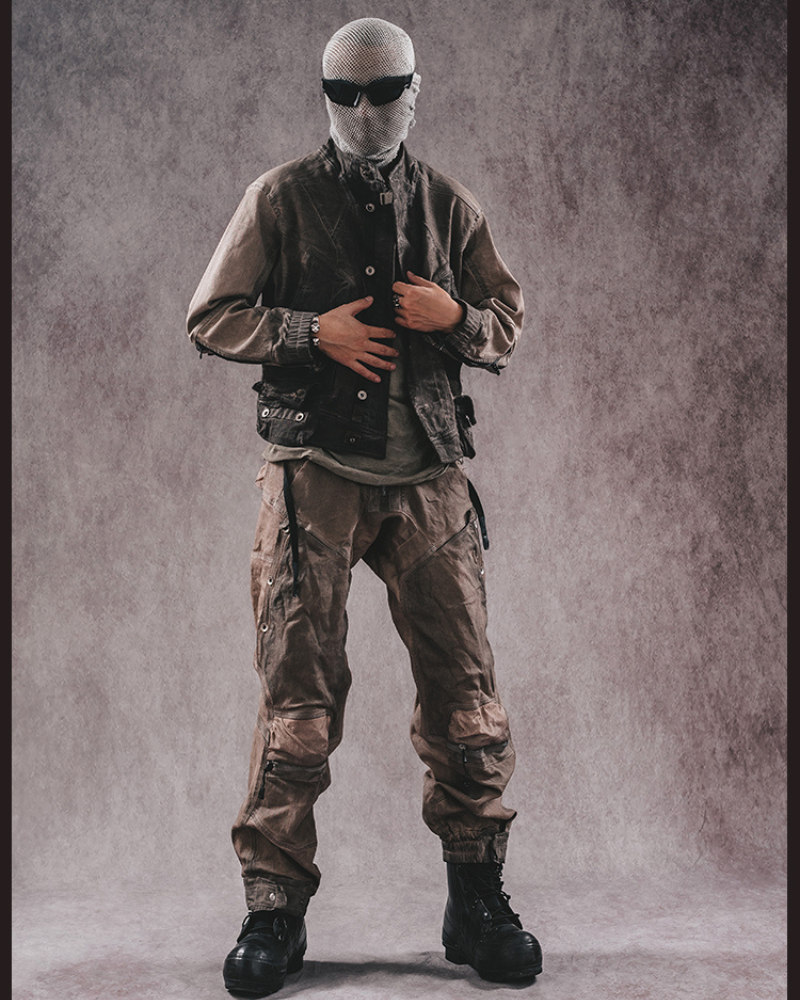 Pantalons Cargo Distressés Prêts pour l'Aventure -  distressés - Pantalons cargo distressés pour un style urbain et aventurier