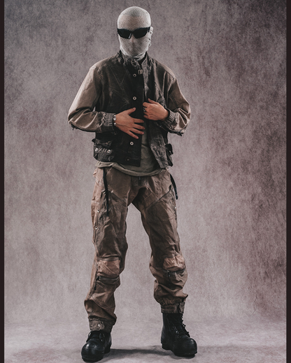 Pantalons Cargo Distressés Prêts pour l'Aventure -  distressés - Pantalons cargo distressés pour un style urbain et aventurier