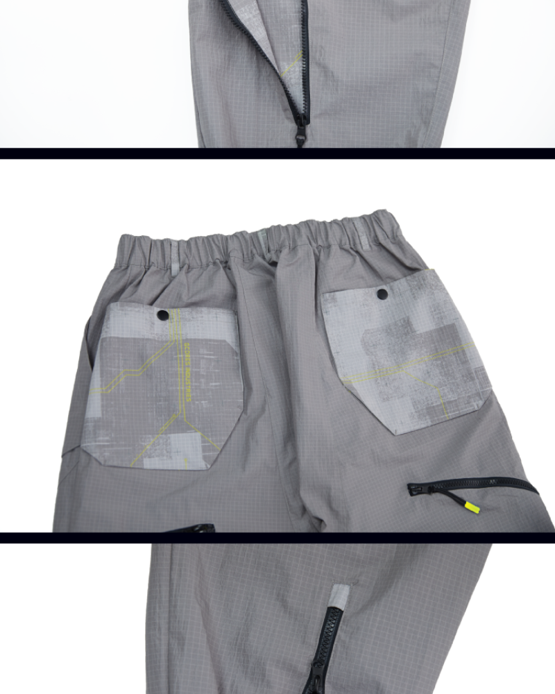 Pantalons Cargo Imperméables Haute Technologie -  pantalons techwear - Pantalons Cargo Imperméables Unisexes au Design Épuré