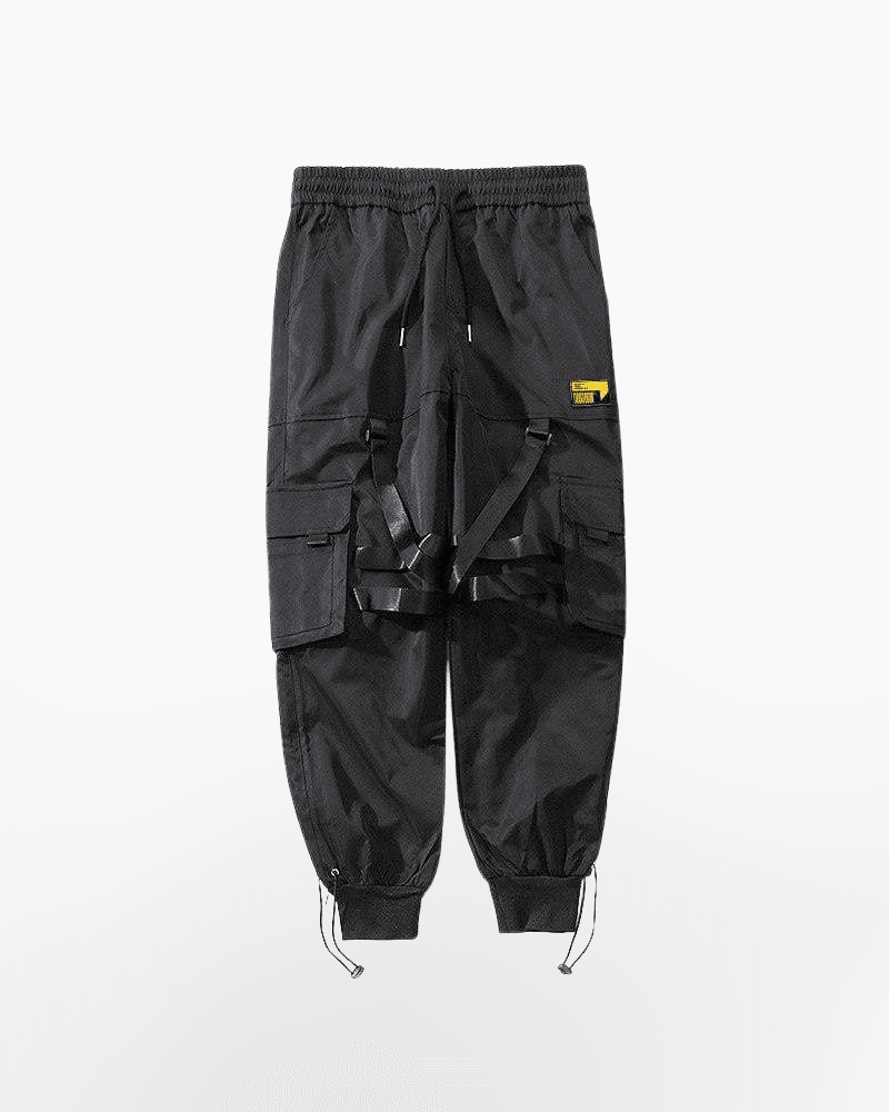 Pantalons Cargo Noirs Chic -  vêtements confortables - Pantalons cargo noirs élégants pour un look urbain