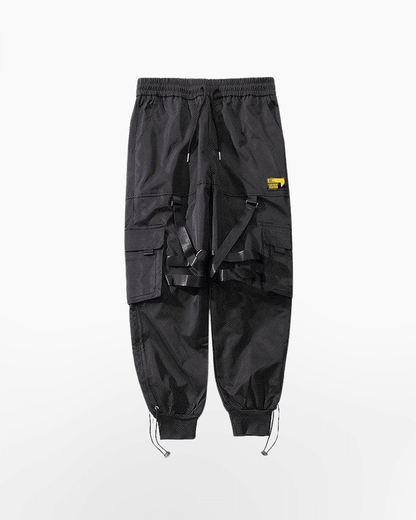 Pantalons Cargo Noirs Chic -  vêtements confortables - Pantalons cargo noirs élégants pour un look urbain