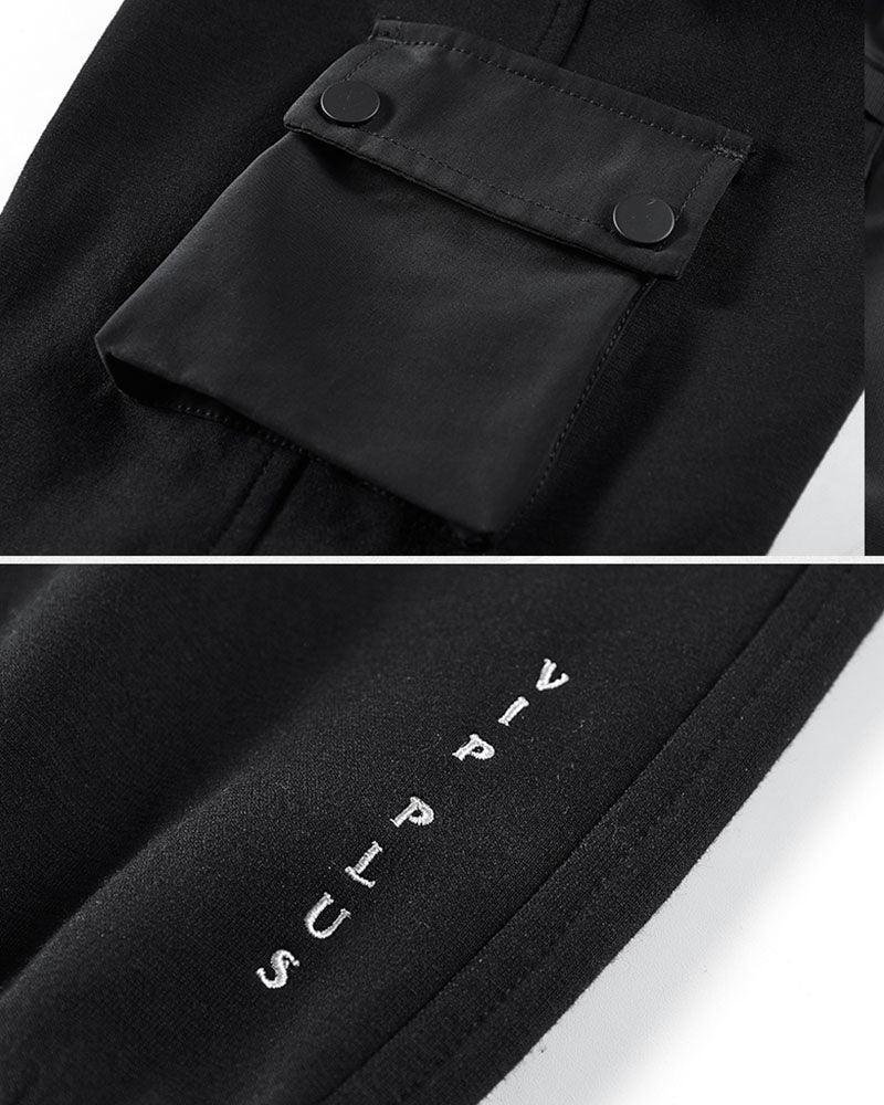 Pantalons Cargo Noirs Essentiels -  noirs - Pantalons Cargo Noirs Détachables et Polyvalents