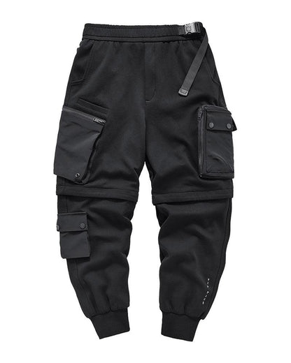 Pantalons Cargo Noirs Essentiels -  noirs - Pantalons Cargo Noirs Détachables et Polyvalents