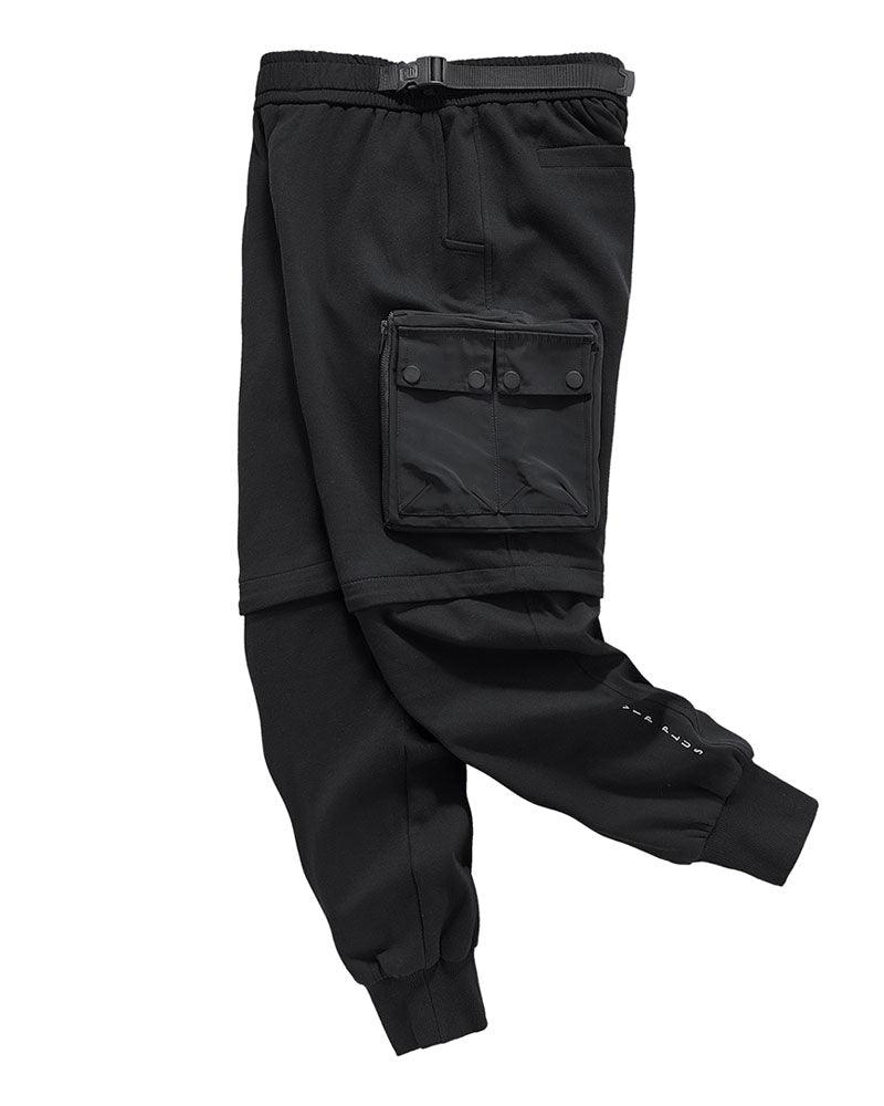 Pantalons Cargo Noirs Essentiels -  pratiques - Pantalons Cargo Noirs Détachables et Polyvalents