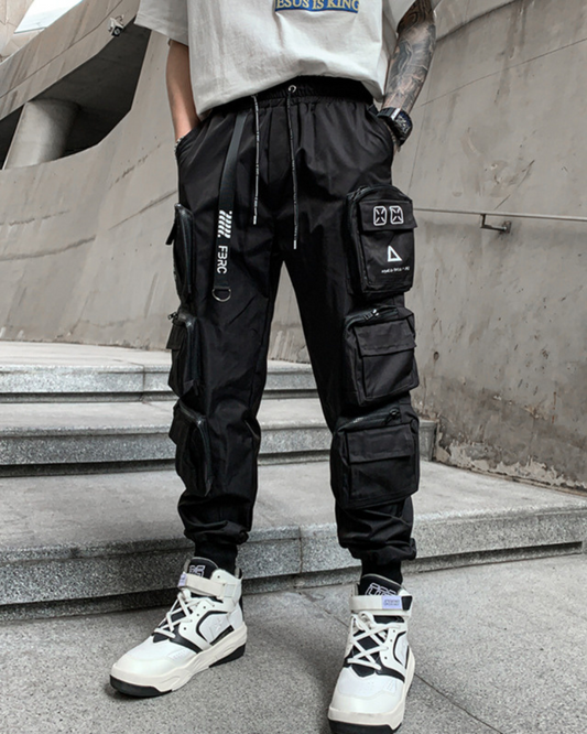 Pantalons Cargo Noirs Élégants - pantalons cargo - Pantalons Cargo Noirs Élégants pour votre Style Quotidien