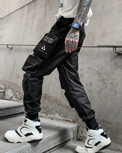 Pantalons Cargo Noirs Élégants - pantalons polyvalents - Pantalons Cargo Noirs Élégants pour votre Style Quotidien