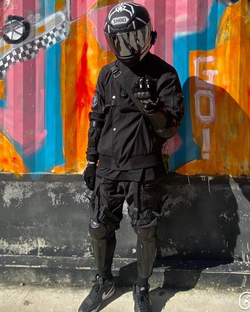 Pantalons Cargo Noirs Tous-Occasions -  mode hip hop - Pantalons Cargo Noirs Confortables et Polyvalents