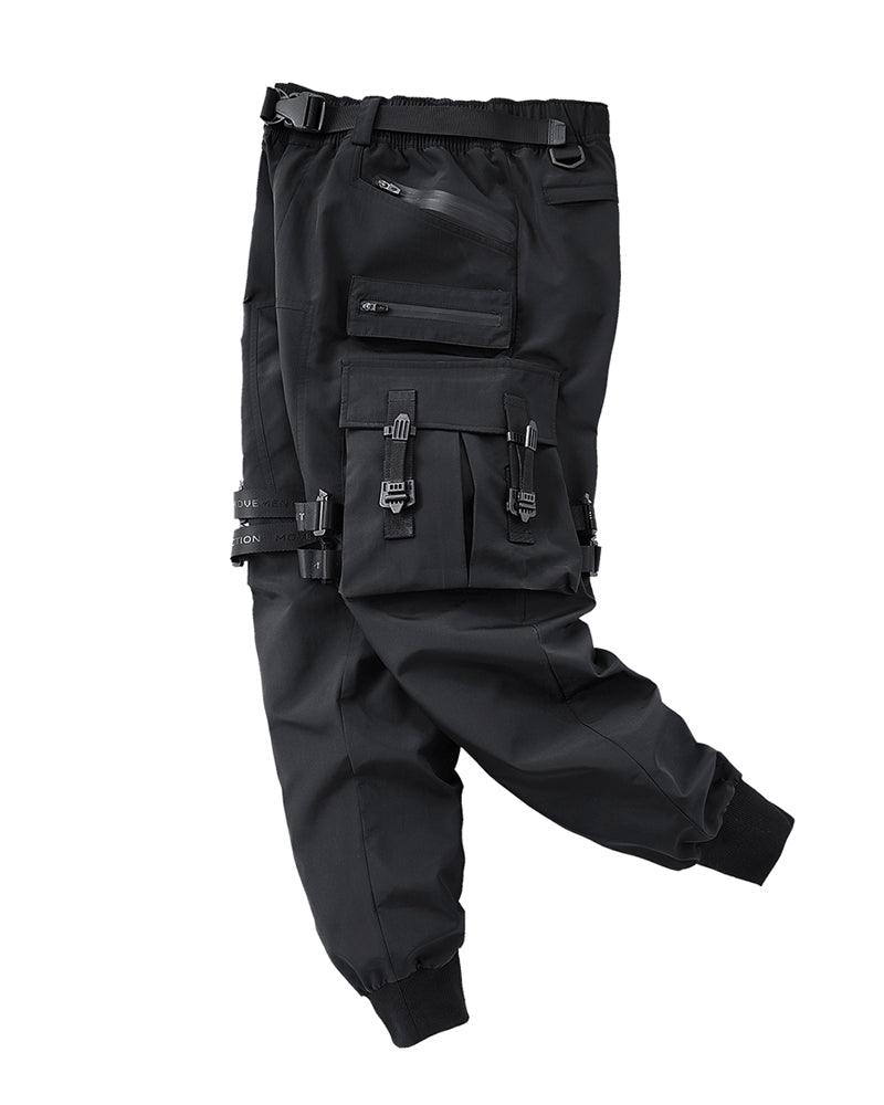 Pantalons Cargo Noirs Tous-Occasions -  noir - Pantalons Cargo Noirs Confortables et Polyvalents
