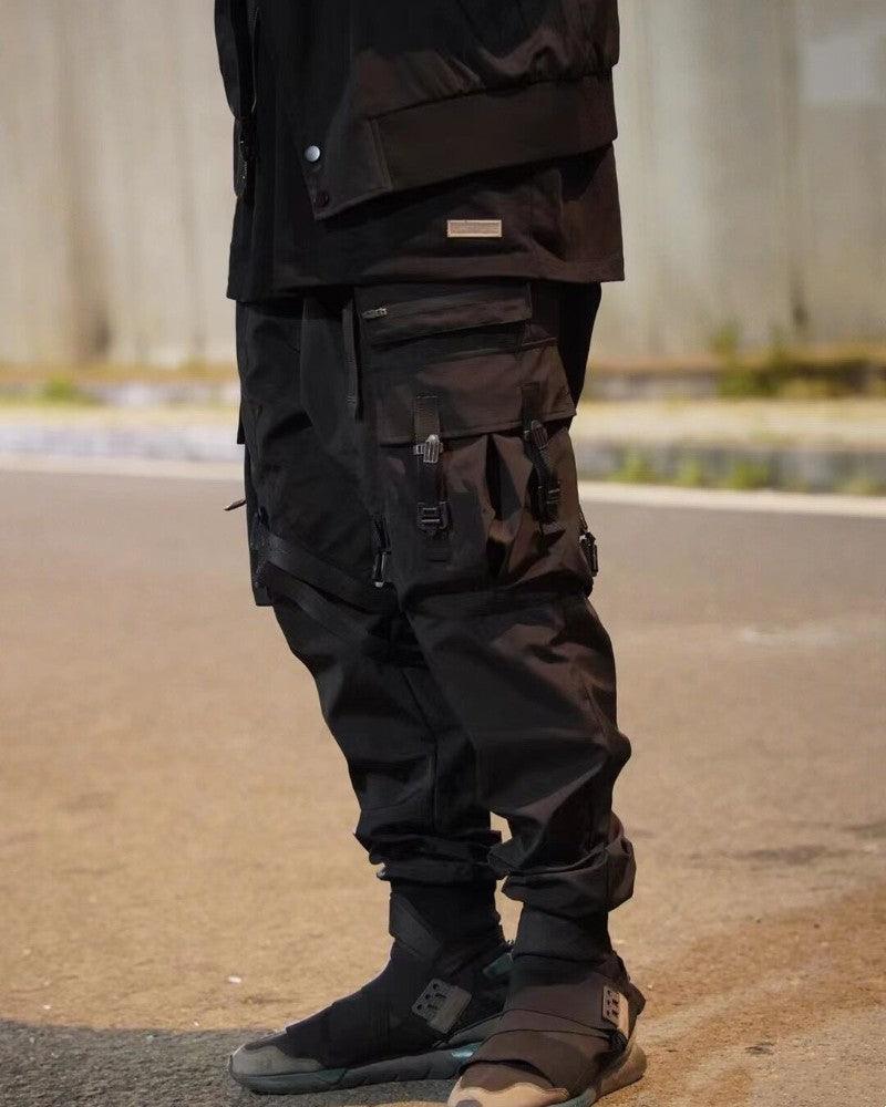 Pantalons Cargo Noirs Tous-Occasions - pantalons cargo - Pantalons Cargo Noirs Confortables et Polyvalents