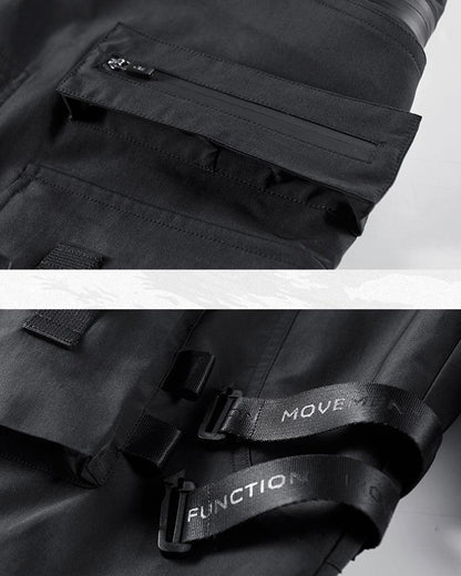 Pantalons Cargo Noirs Tous-Occasions - pantalons cargo - Pantalons Cargo Noirs Confortables et Polyvalents