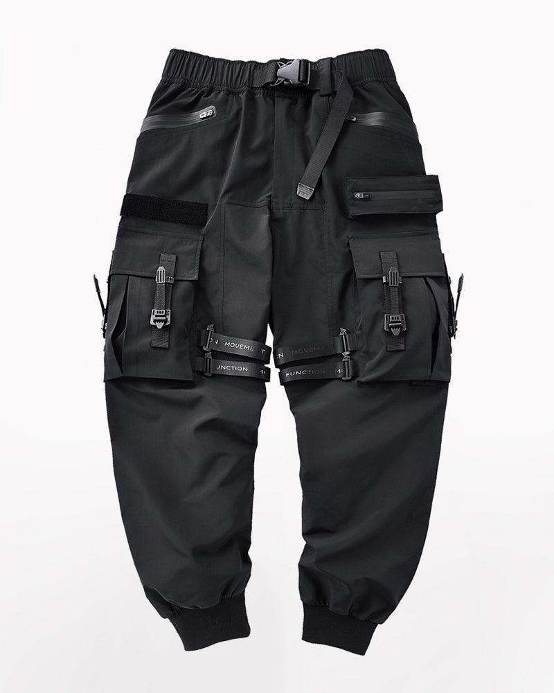 Pantalons Cargo Noirs Tous-Occasions -  pantalons noirs - Pantalons Cargo Noirs Confortables et Polyvalents