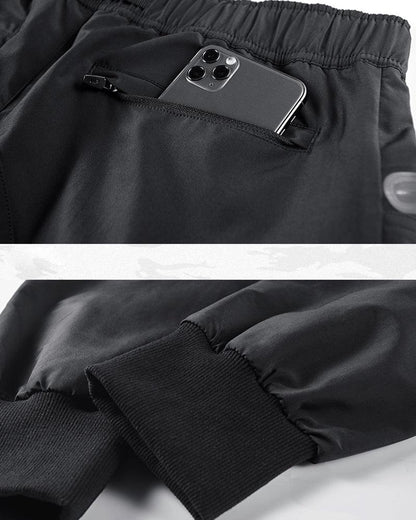 Pantalons Cargo Noirs Tous-Occasions - vêtements fonctionnels - Pantalons Cargo Noirs Confortables et Polyvalents
