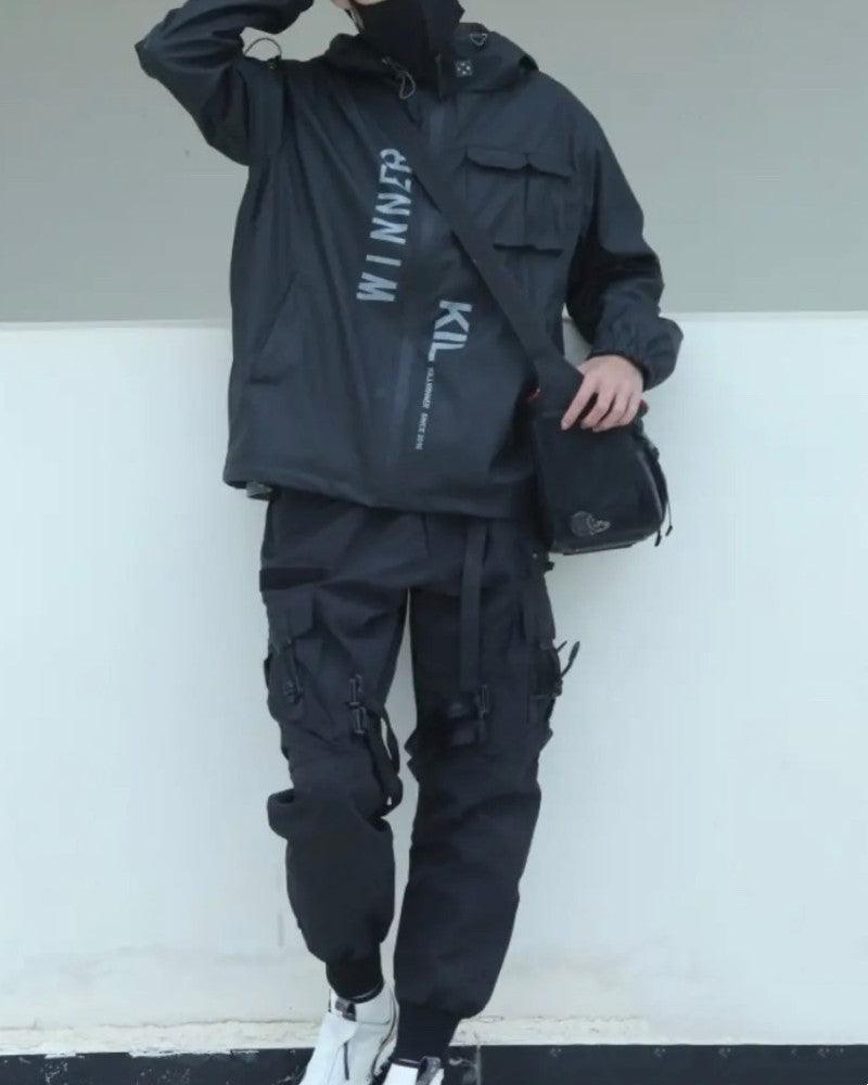 Pantalons Cargo Noirs Tous-Occasions - vêtements fonctionnels - Pantalons Cargo Noirs Confortables et Polyvalents