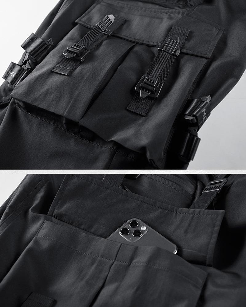Pantalons Cargo Noirs Tous-Occasions -  vêtements urbains - Pantalons Cargo Noirs Confortables et Polyvalents