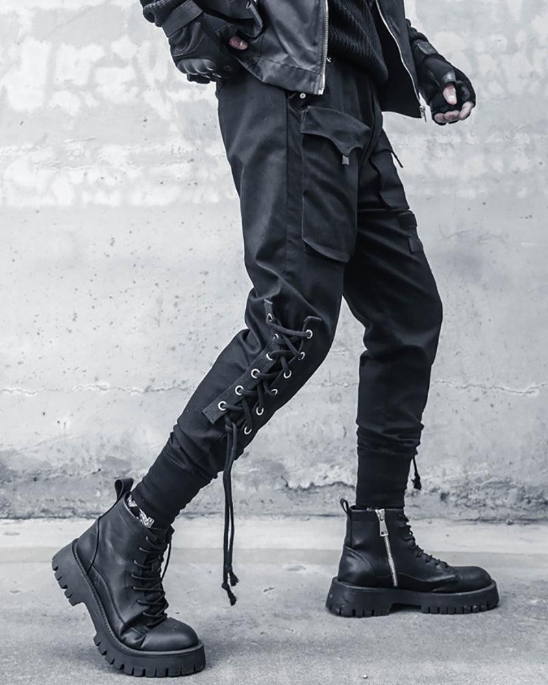 Pantalons Cargo Slim Élégants -  confort - Pantalons Cargo Slim Élégants en Noir Confortable