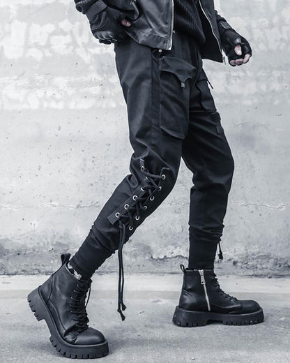Pantalons Cargo Slim Élégants -  confort - Pantalons Cargo Slim Élégants en Noir Confortable