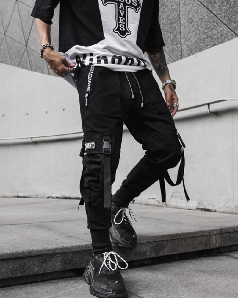 Pantalons Cargo Slim Élégants -  mode masculine - Pantalons Cargo Slim Élégants pour un Style Streetwear
