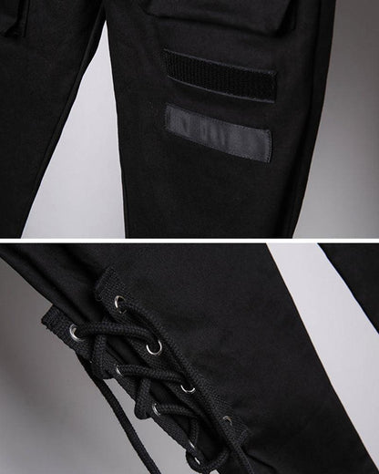 Pantalons Cargo Slim Élégants - style et fonctionnalité - Pantalons Cargo Slim Élégants en Noir Confortable