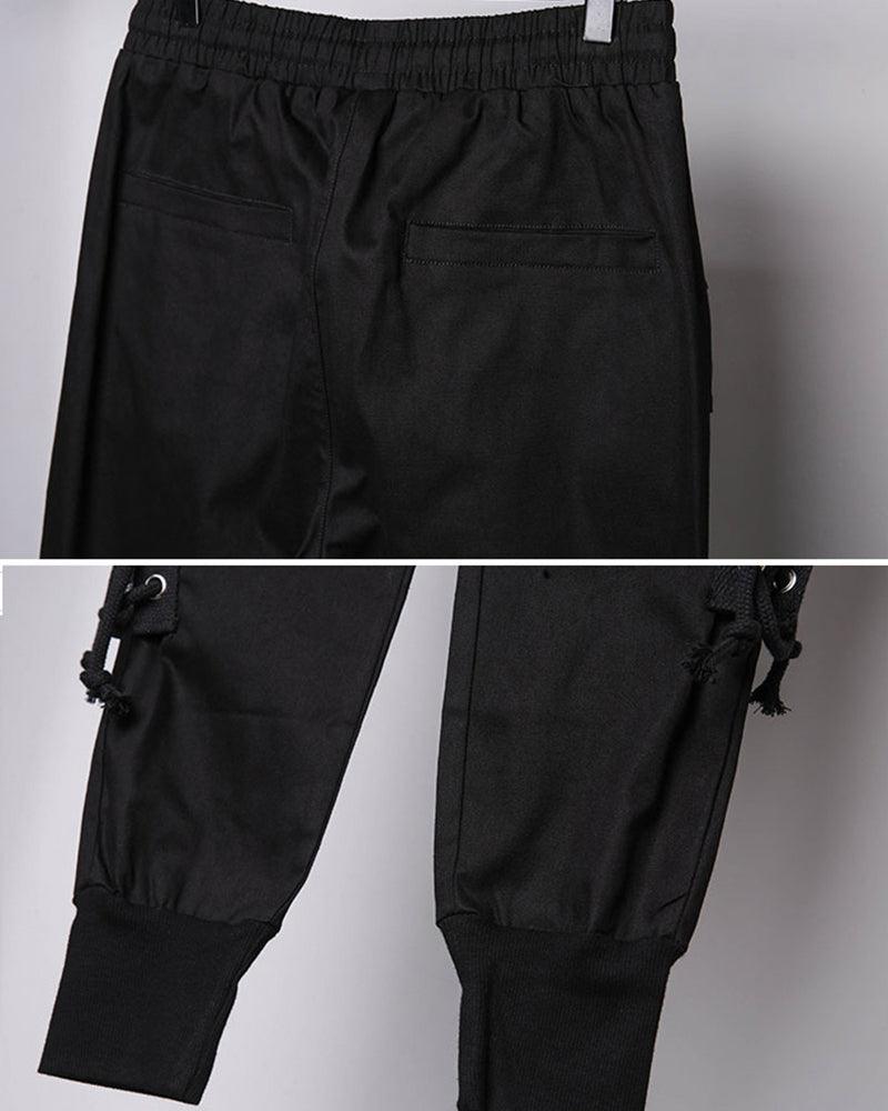 Pantalons Cargo Slim Élégants -  confort - Pantalons Cargo Slim Élégants en Noir Confortable