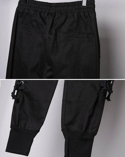 Pantalons Cargo Slim Élégants -  confort - Pantalons Cargo Slim Élégants en Noir Confortable