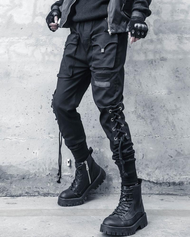 Pantalons Cargo Slim Élégants - style et fonctionnalité - Pantalons Cargo Slim Élégants en Noir Confortable