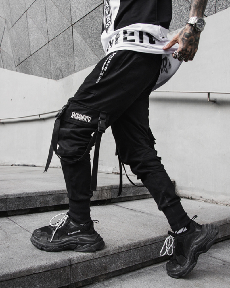 Pantalons Cargo Slim Élégants - vêtements de rue - Pantalons Cargo Slim Élégants pour un Style Streetwear