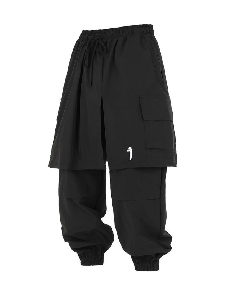 Pantalons Cargo Stylés avec Ourlet de Jupe - mode fonctionnelle - Pantalons Cargo à Ourlet de Jupe pour un Style Unique