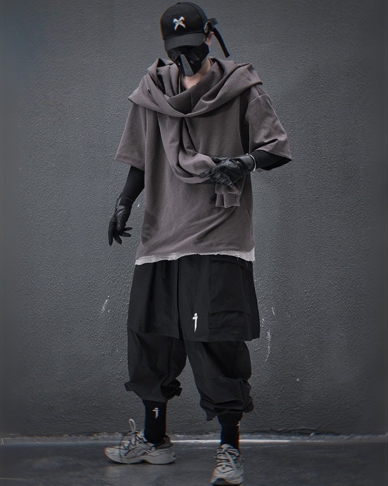 Pantalons Cargo Stylés avec Ourlet de Jupe -  pantalons techwear - Pantalons Cargo à Ourlet de Jupe pour un Style Unique