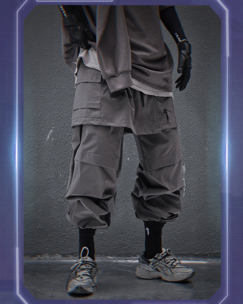 Pantalons Cargo Stylés avec Ourlet de Jupe -  techwear - Pantalons Cargo à Ourlet de Jupe pour un Style Unique