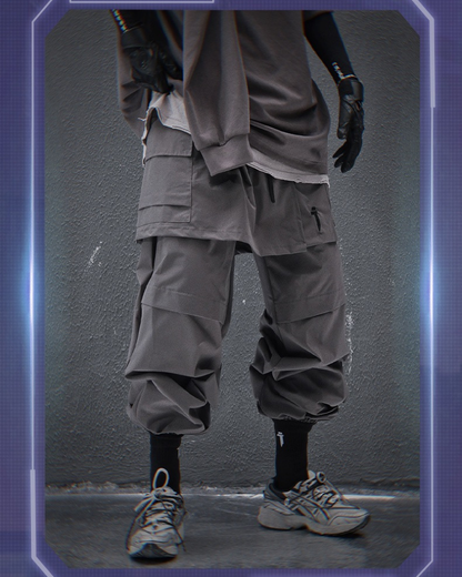 Pantalons Cargo Stylés avec Ourlet de Jupe -  techwear - Pantalons Cargo à Ourlet de Jupe pour un Style Unique