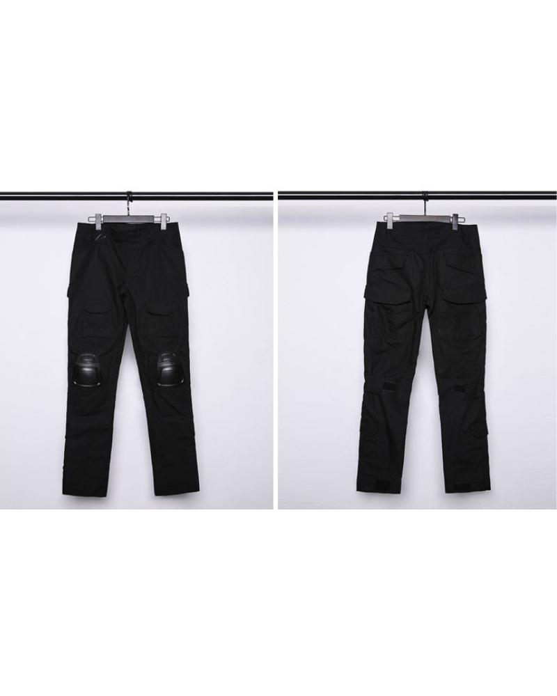 Pantalons Cargo Tactiques avec Protection des Genoux -  pantalons à poches - Pantalons Cargo Tactiques avec Genouillères pour Confort