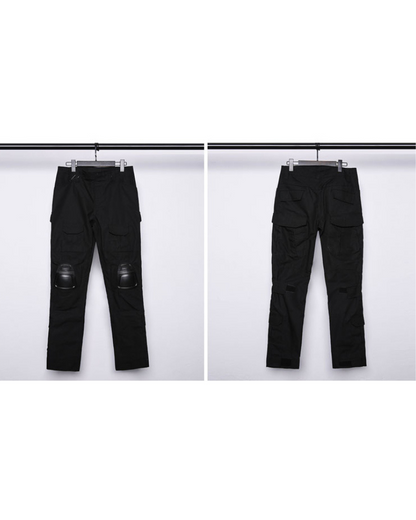 Pantalons Cargo Tactiques avec Protection des Genoux -  pantalons à poches - Pantalons Cargo Tactiques avec Genouillères pour Confort