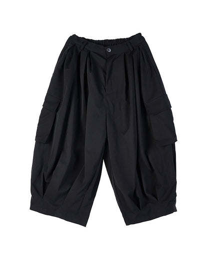 Pantalons Cargo Tactiques Noirs Élégants -  polyester durable - Pantalons Cargo Tactiques Noirs au Style Japonais