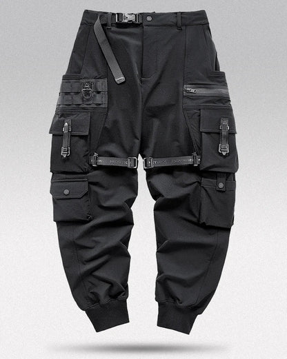 Pantalons Cargo Tech Noir Urbain - pantalons cargo - Pantalons Cargo Tech Noir pour un Style Urbain Pratique