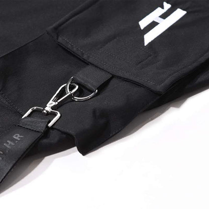 Pantalons Cargo Tech Noirs Chic -  noir - Pantalons Cargo Tech Noirs pour Aventures Urbaines