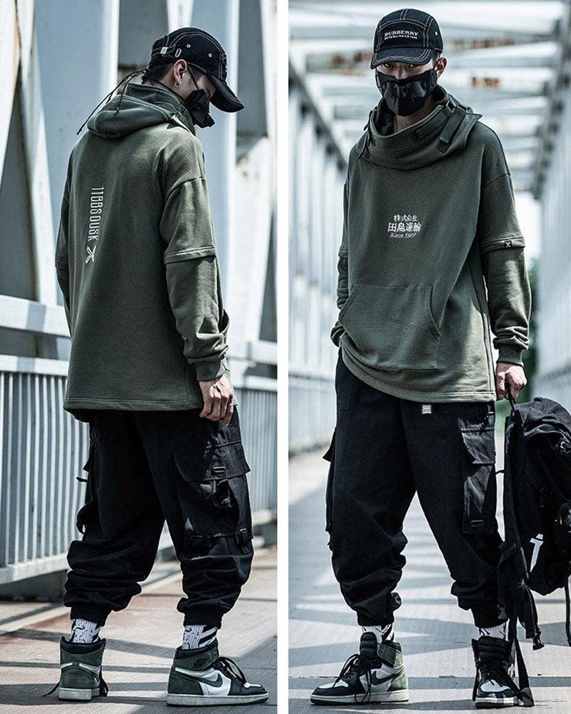Pantalons Cargo Tech Noirs Stylés -  pantalons décontractés - Pantalons Cargo Noirs Stylés pour un Confort Urbain