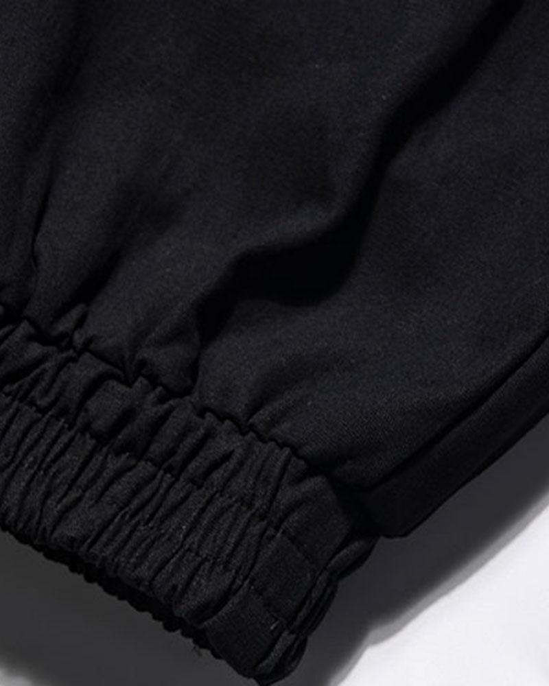 Pantalons Cargo Tech Noirs Stylés - pantalons tendance - Pantalons Cargo Noirs Stylés pour un Confort Urbain