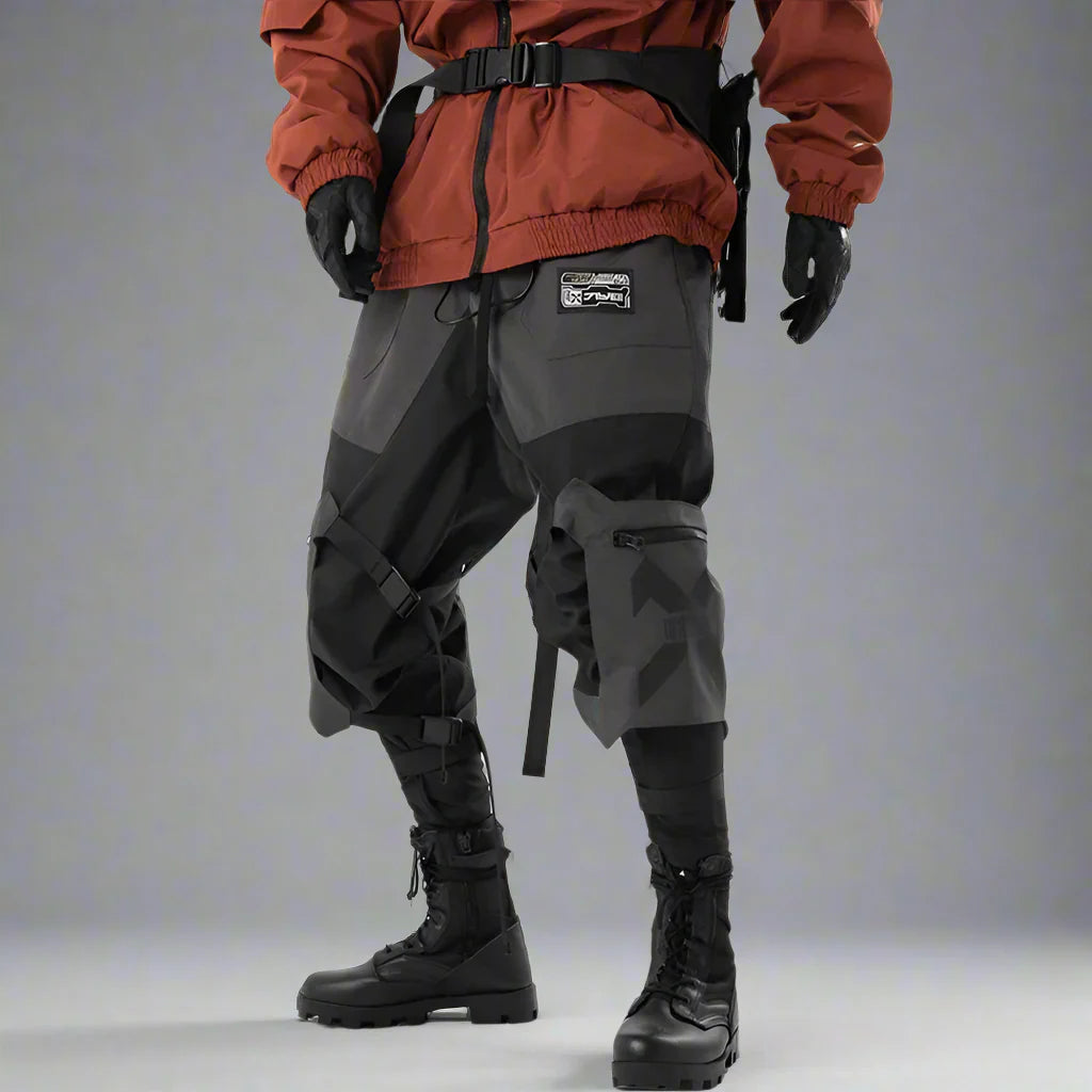 Pantalons Cargo Tech Urbains -  multiples poches - Pantalons Cargo Techwear Unisexes pour un Style Élégant