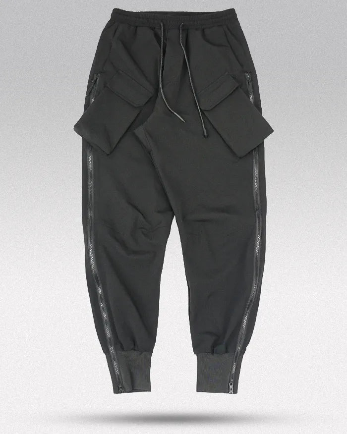 Pantalons Cargo Techwear avec Fermeture Éclair Latérale -  techwear