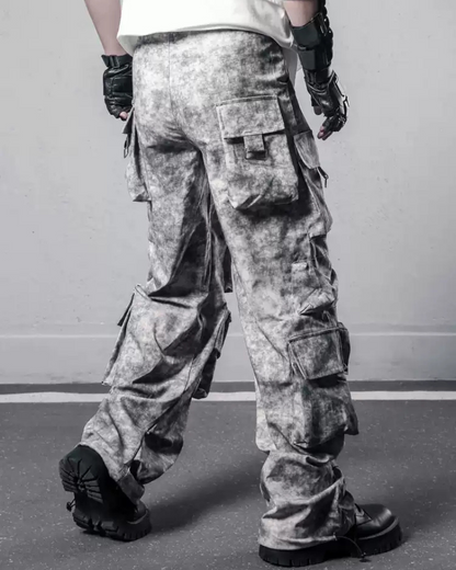 Pantalons Cargo Tie-Dye Chic -  exploration - Pantalons Cargo Tie-Dye pour une Touche d'Aventure