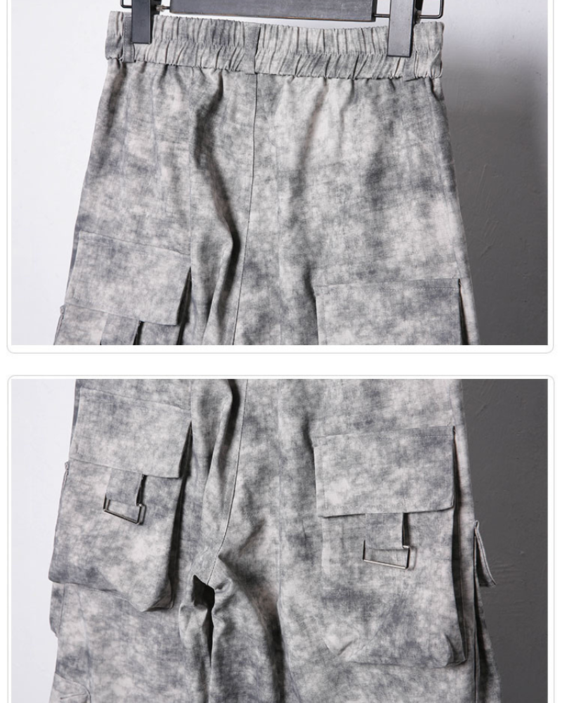 Pantalons Cargo Tie-Dye Chic - pantalons cargo - Pantalons Cargo Tie-Dye pour une Touche d'Aventure