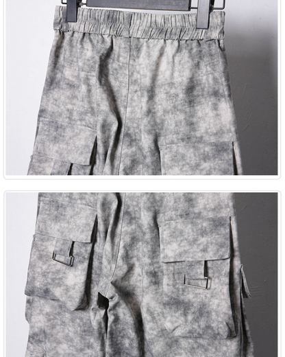 Pantalons Cargo Tie-Dye Chic - pantalons cargo - Pantalons Cargo Tie-Dye pour une Touche d'Aventure